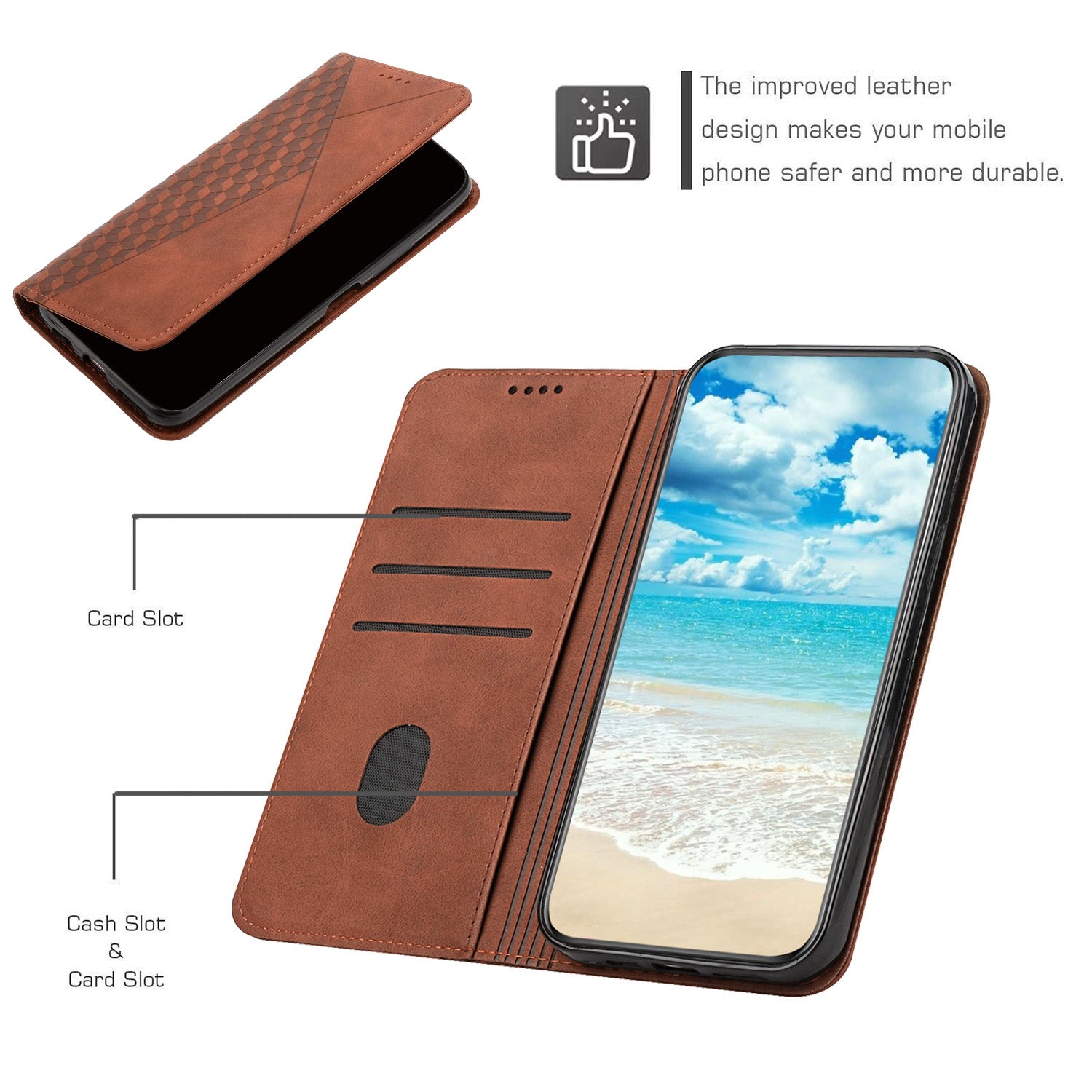 For Oppo Reno11 Pro 5G (Global) / Reno11 (China) 5G Magnetic Case PU Leather Imprinted Phone Wallet Cover For Oppo Reno11 Pro 5G (Global) / Reno11 (China) 5G Magnetic Case PU Leather Imprinted Phone Wallet Cover